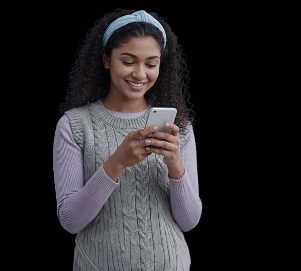 Engineer using smartphone