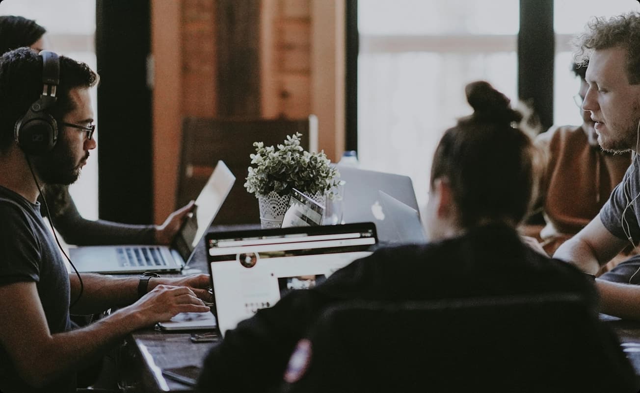 Operations team working