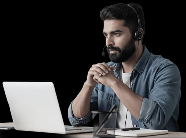 IT professional providing 24/7 support